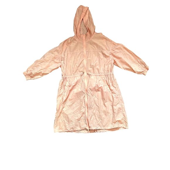 CCC Streetwear Custom Apparel Light Pink Hooded Quick Dry Breathable Long Jacket - Picture 5 of 10